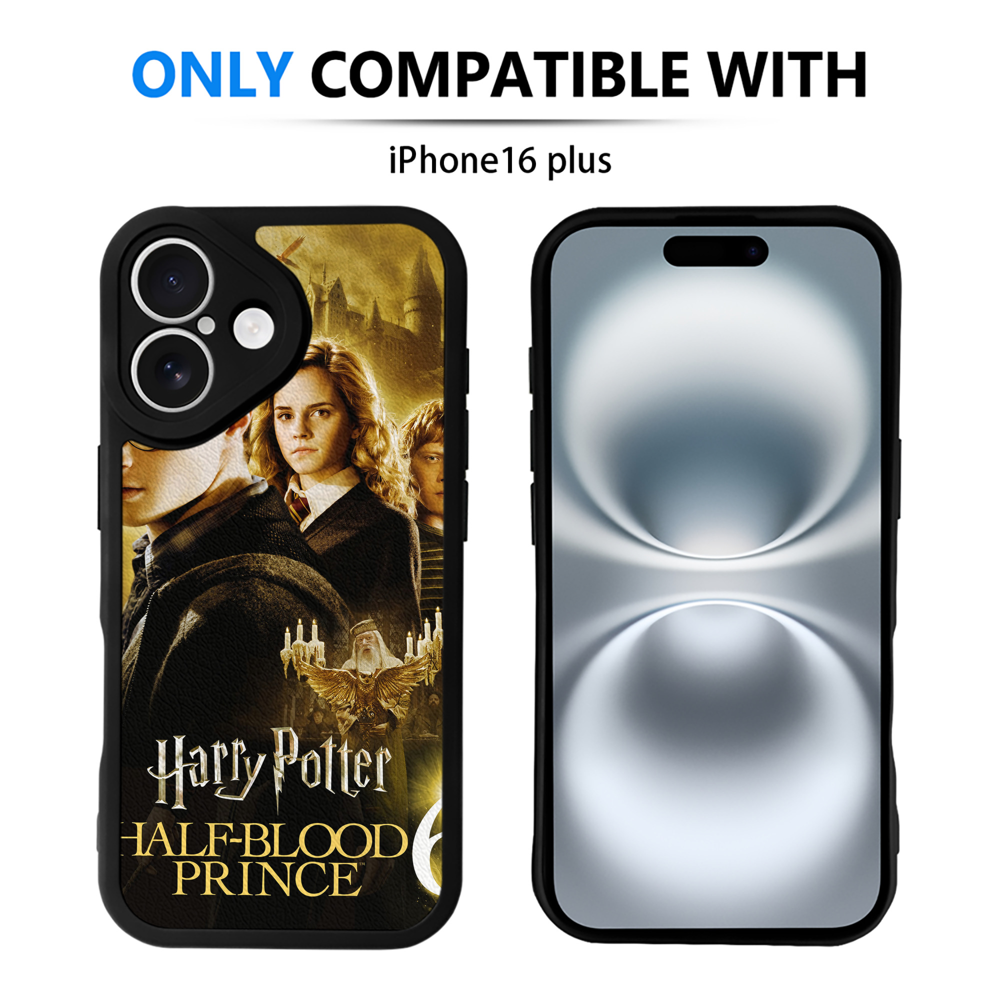 （画像用） Harry Potter ハリー・ポッターシリーズ 【iPhone 16シリーズ対応】シリコンスマホケース（レザー調） 材質：シリコン